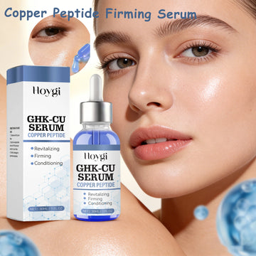 Copper Peptide Serum Anti Aging Face Serum Firming Lifting Fade Fine Lines Pore Shrinking Moisturizer Hyaluronic Acid Skin Care